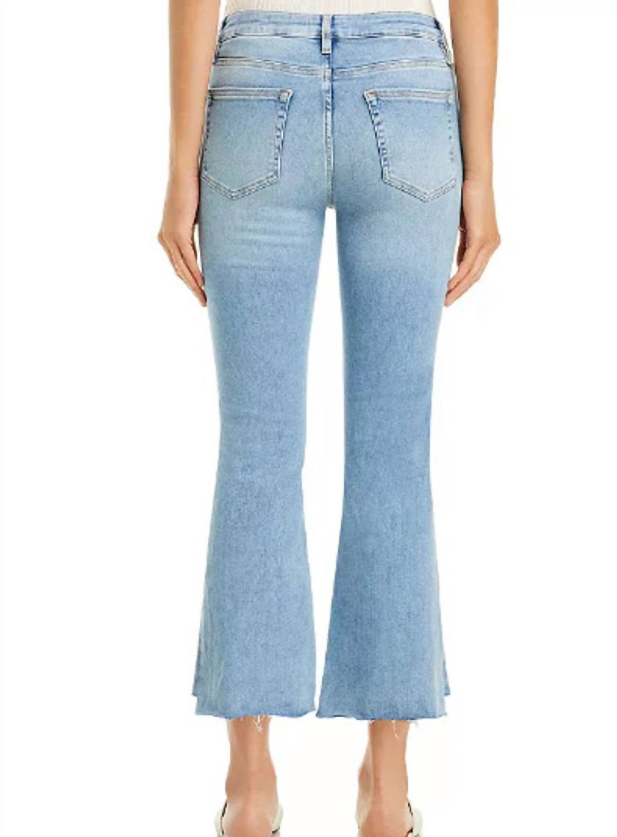 Frame - Le Crop Mini Boot Step Fray Jeans