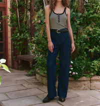 The Great. - Slim Henley Tank Top