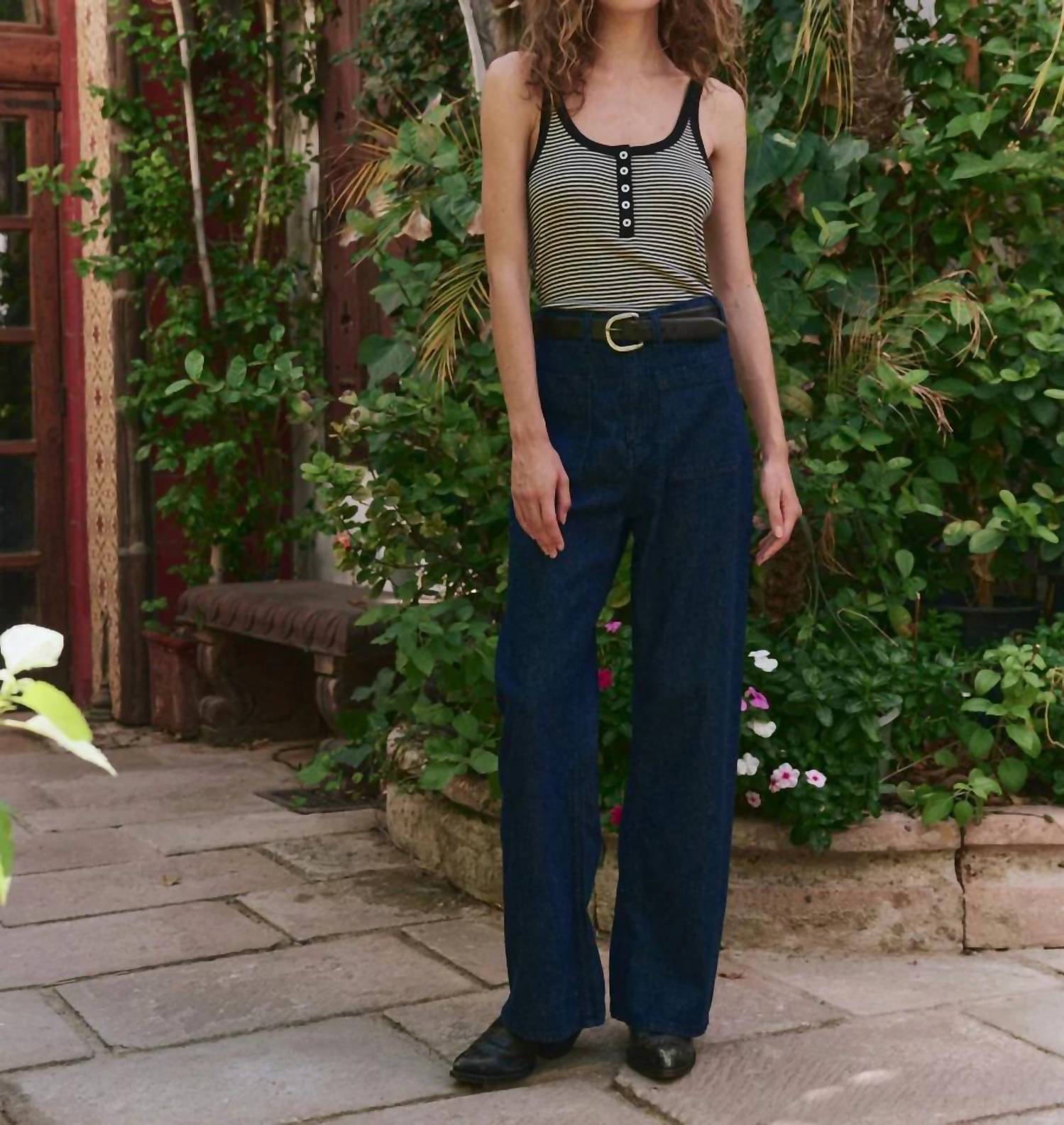 The Great. - Slim Henley Tank Top