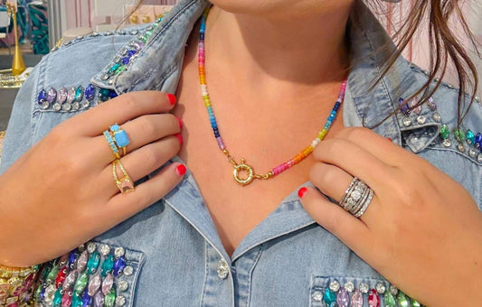 Treasure Jewels - Women's Rainbow Necklace