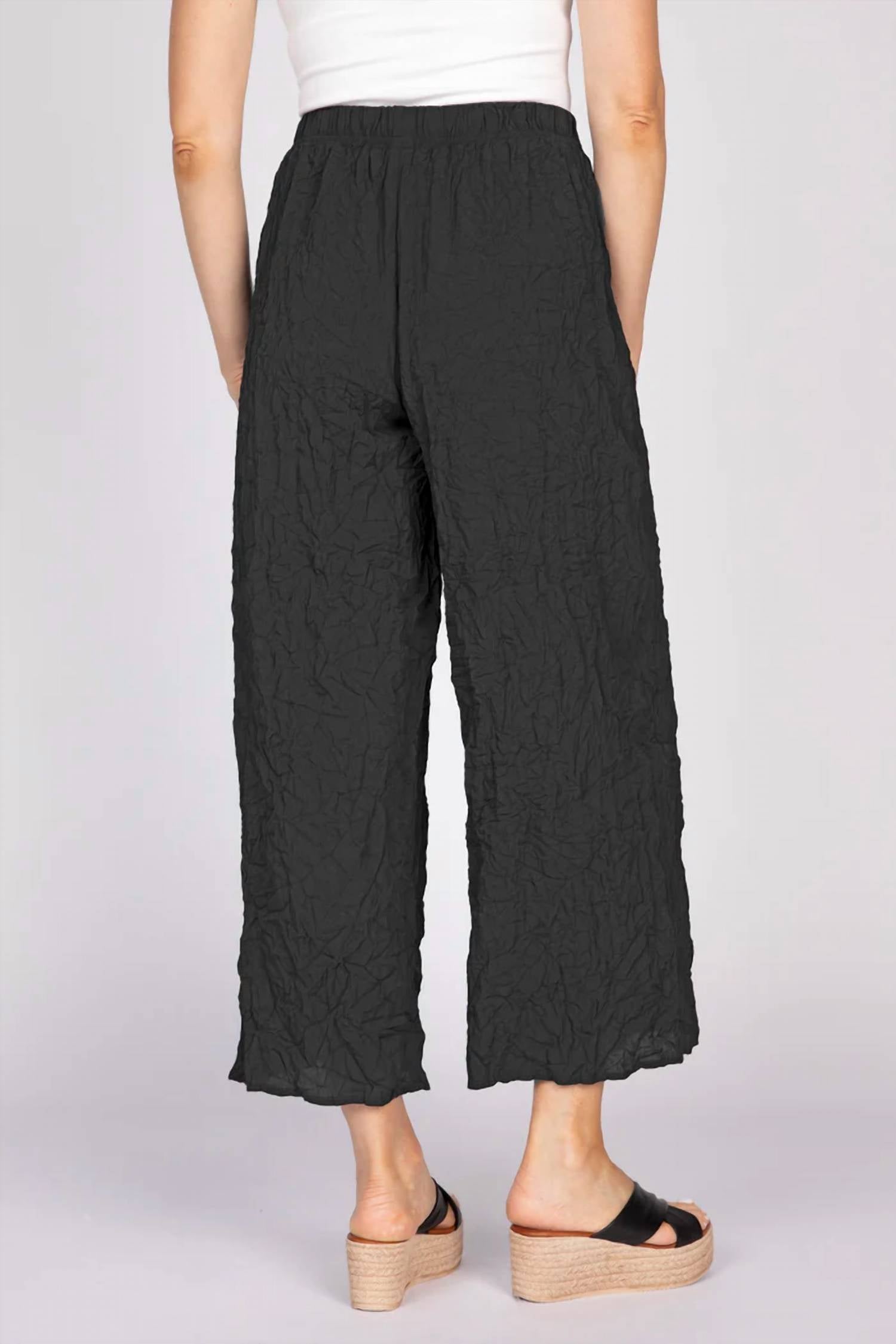 Habitat - Crinkle Crepe Flat Front Ankle Pants