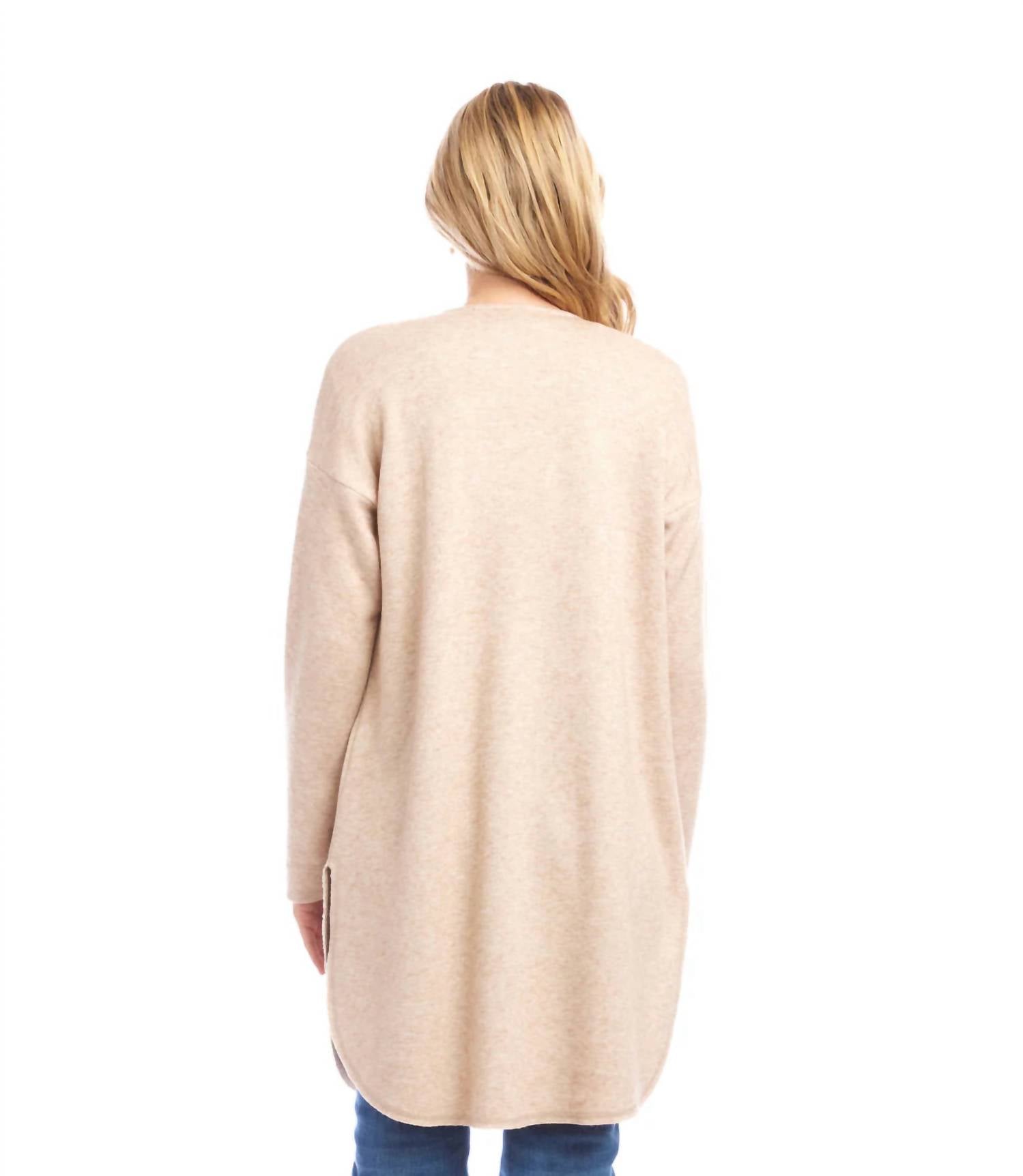 Karen Kane - Laken Long Sleeve Shirttail Cardigan