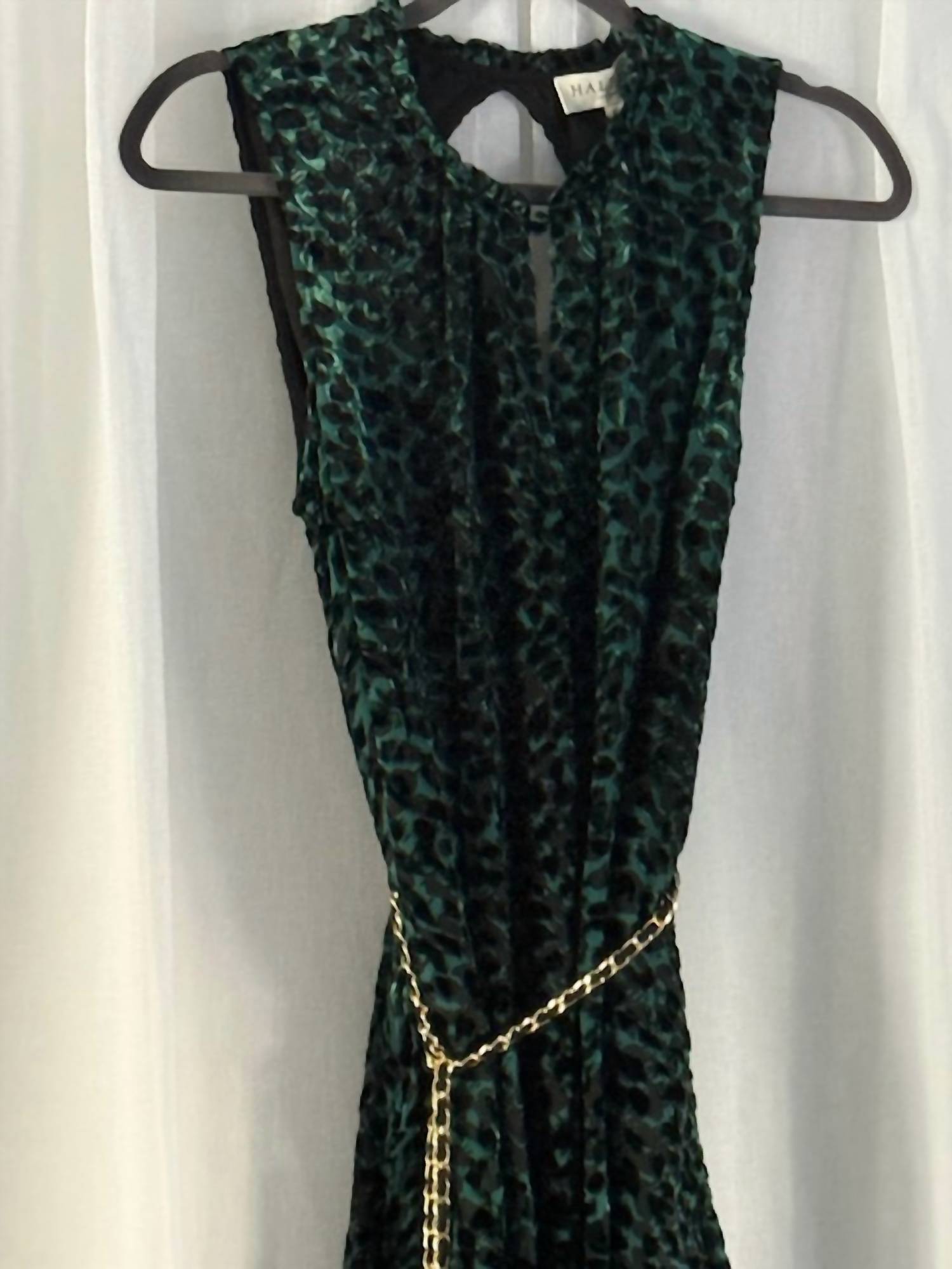 hale bob green dress Hale Bob Green Ruffled Strapless Cocktail Dress | Silk XS NWT 2SNY6980