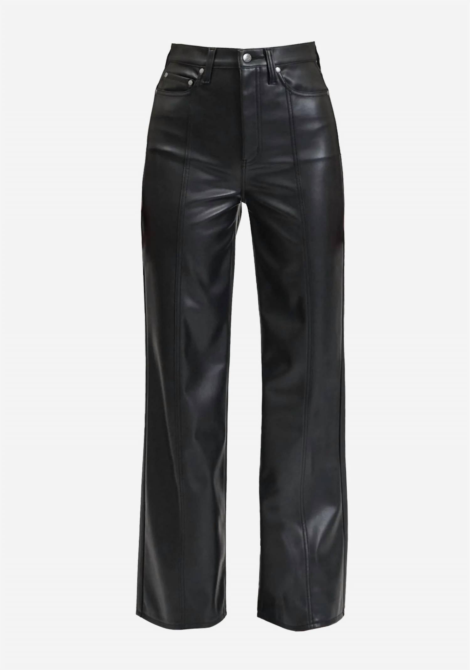 DAZE Far Out Leather Pants in black - women's pants - view 4