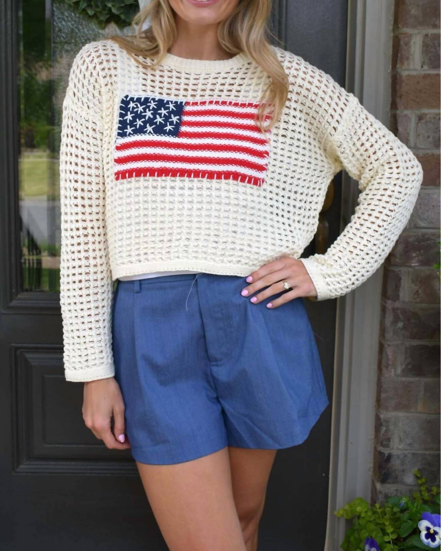Urban Daizy - Crew Flag Sweater