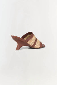 Simkhai - Women's Shadow Mule Raffia Sandal