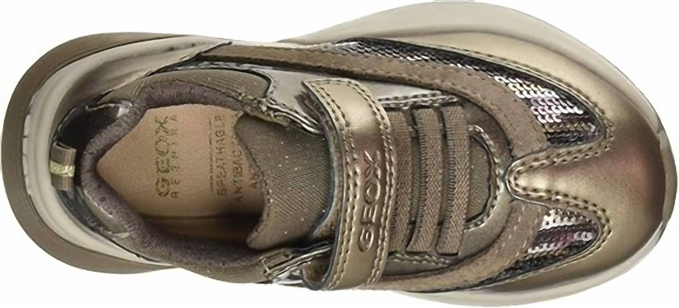 GEOX Girls Sinead Sneakers in dark gold - kids' sneaker - view 4