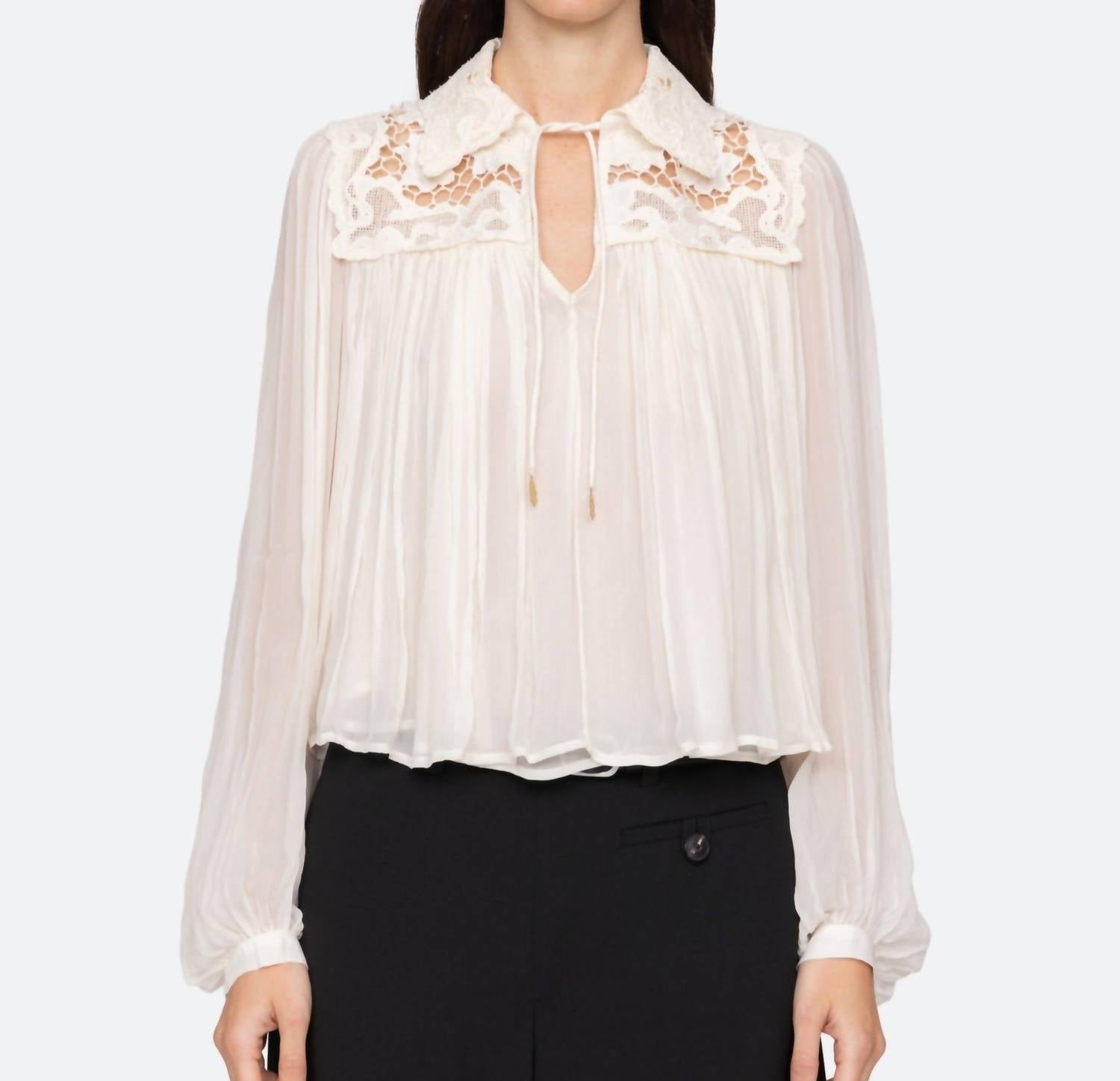 Sea - Daphne Lace Long Sleeve Top