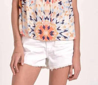 ELAN KIKI KALEIDOSCOPE TOP in beige - women's blouse