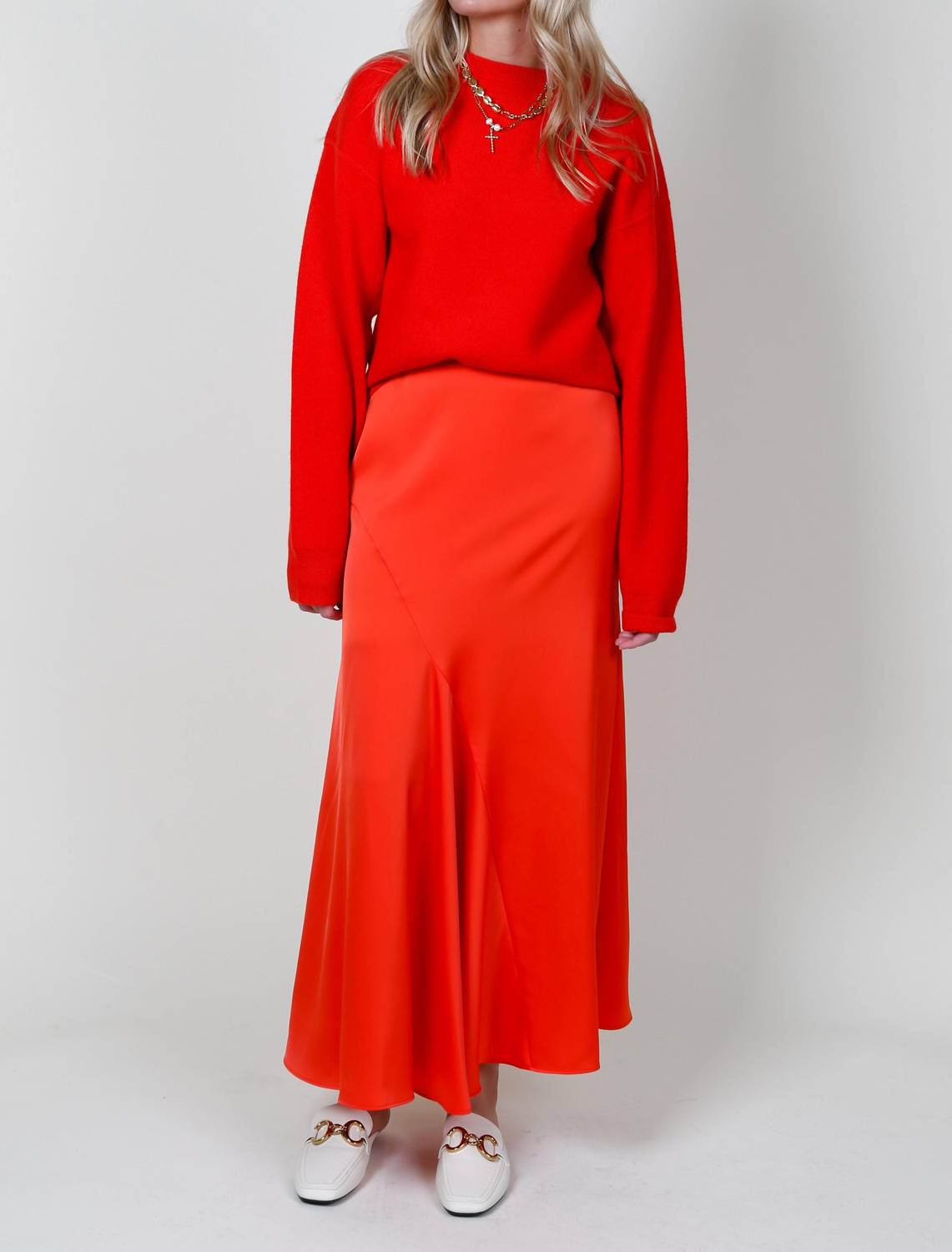 Derek Lam 10 Crosby - Paulette Flared Midi Skirt