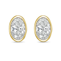 Diana M Jewels - Women's Oval Lab-grown Diamond Stud Earrings (5.00 Tcw) - Statement