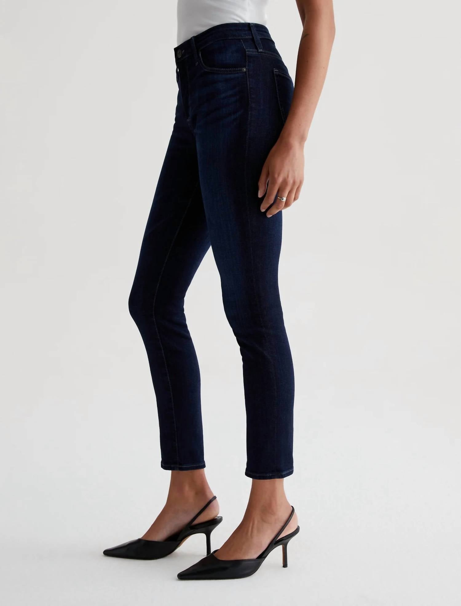 AG Jeans Prima Cigarette Ankle Jeans in concord - women's jeans - detail view