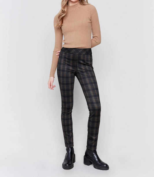 Charlie B - Reversible Pull-On Plaid Pants