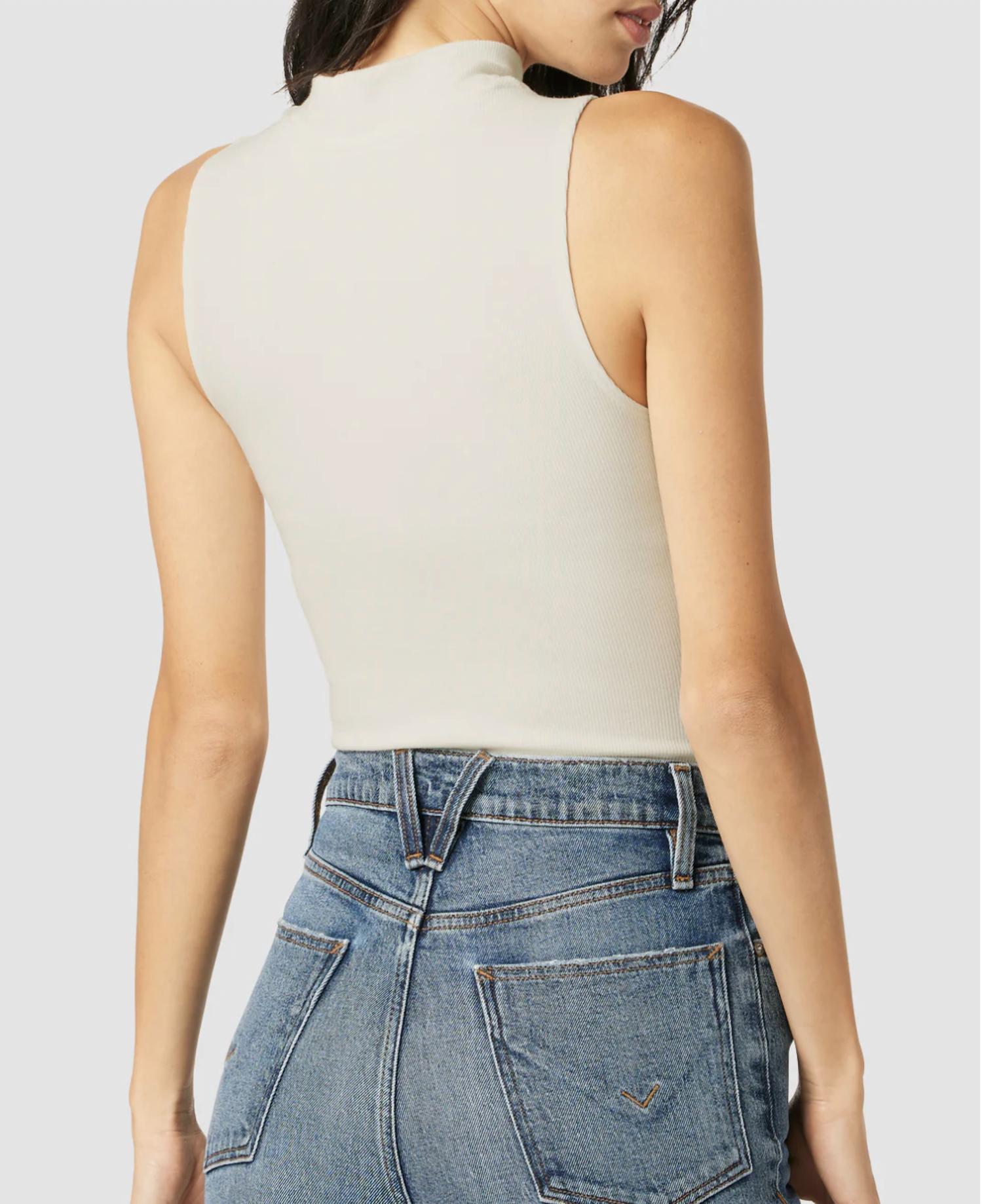 Mock Neck Cut Out Tank