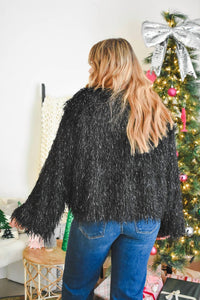 Sugarlips - Women's Himari Metallic Fringe Jacket