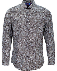 Lords Of Harlech - Norman Skull Paisley Shirt