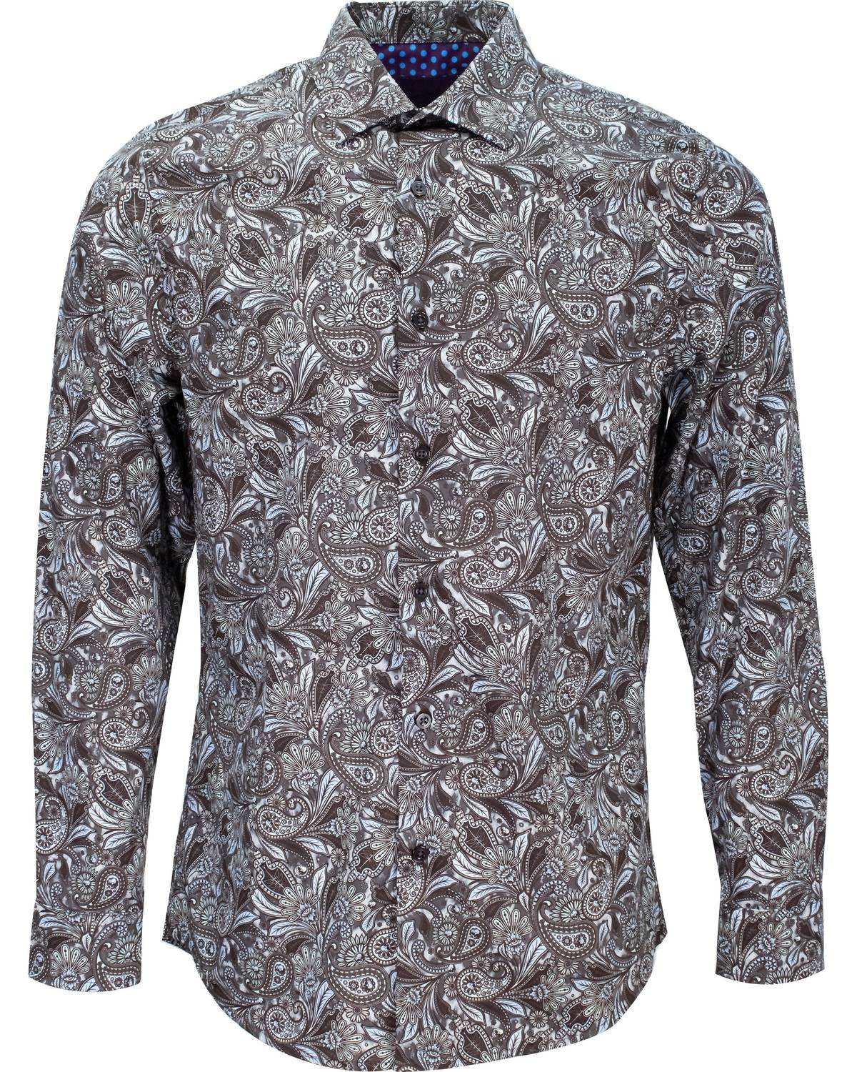 Lords Of Harlech - Norman Skull Paisley Shirt
