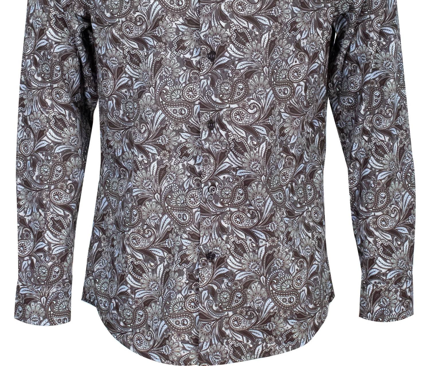 Lords Of Harlech - Norman Skull Paisley Shirt