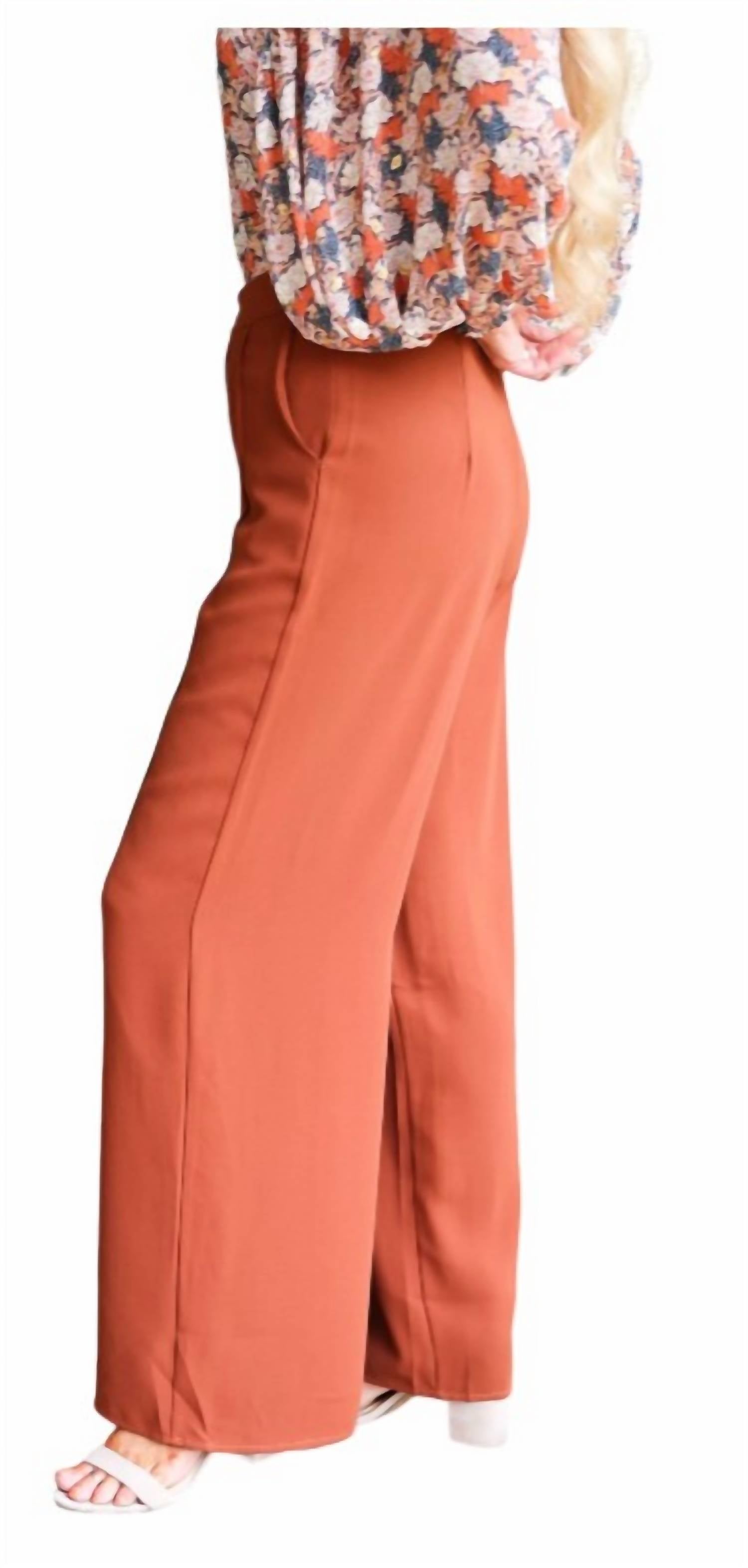 She + Sky - Woven Wide Pants