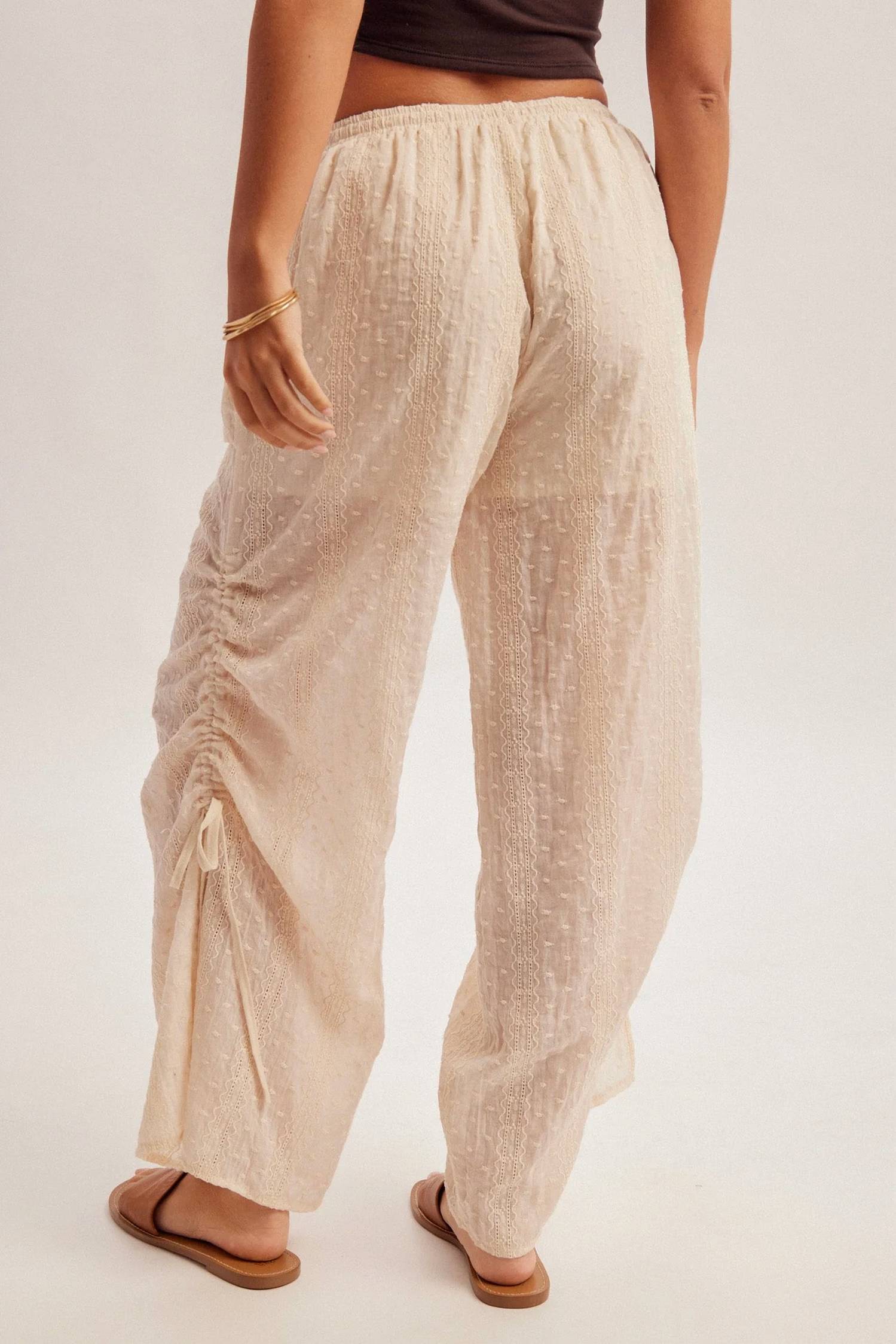 Hem & Thread - Driftwood Embroidered Cargo Pants