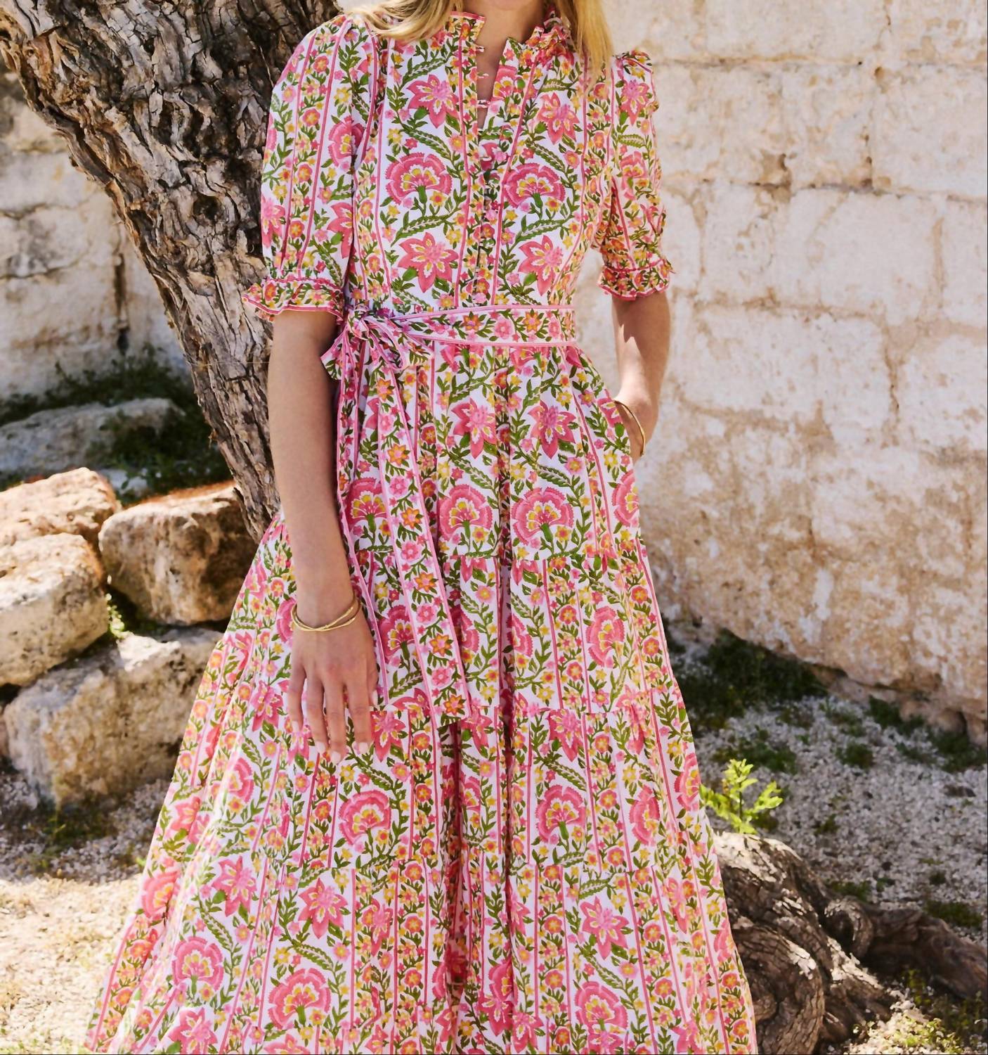 Pink City Prints - Matilda Midi Dress