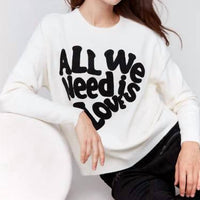 Charlie B - All We Need Is Love Sweater - Plus
