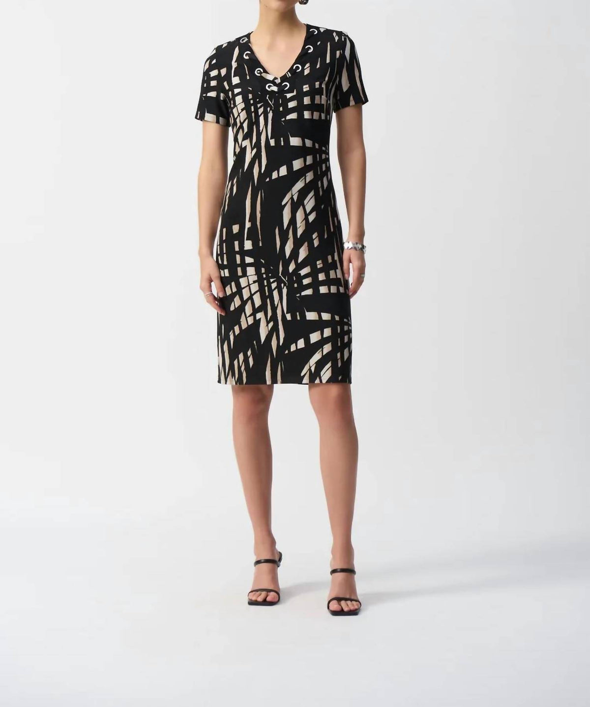 Joseph Ribkoff - Tropical Print Silky Knit Shift Dress