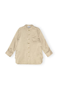Ganni - Washed Satin Shirt