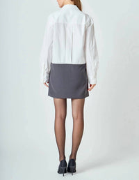endless rose Val Collared Dress in white - women's dress - alternate view