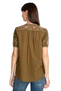 Johnny Was - Zanzibar Short Sleeve Prairie Blouse