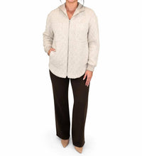Charlie B - Zipper Front Boucle Jacket