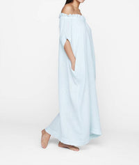 MIKOH Mirakami Off The Shoulder Maxi Dress in moonstone - women's dress - alternate view