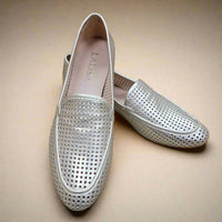 Lalisa - Women's Platino Perforated Loafer