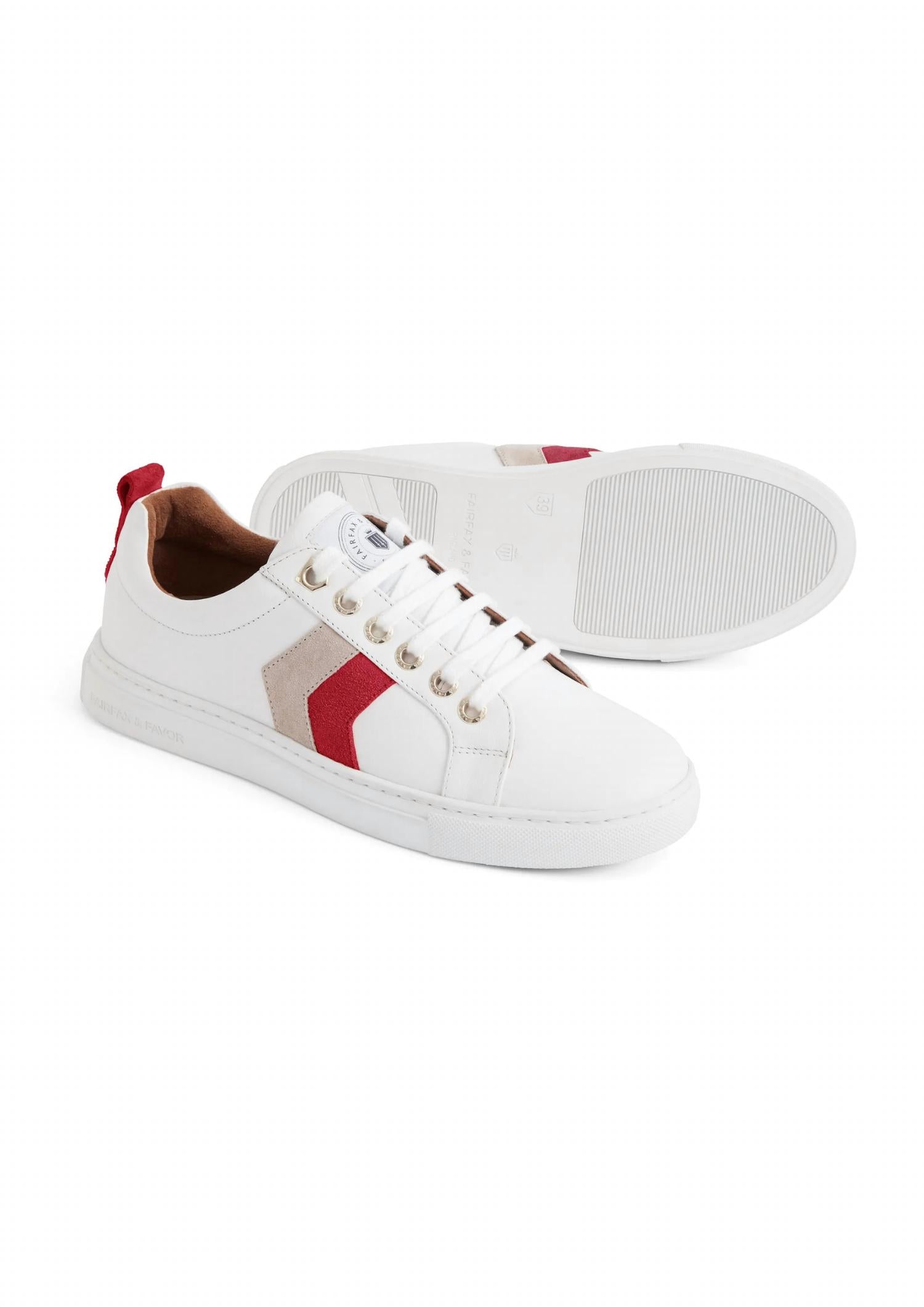 Fairfax & Favor Women's Alexandra Trainer Shoe in cherry stone - women's shoe - view 4