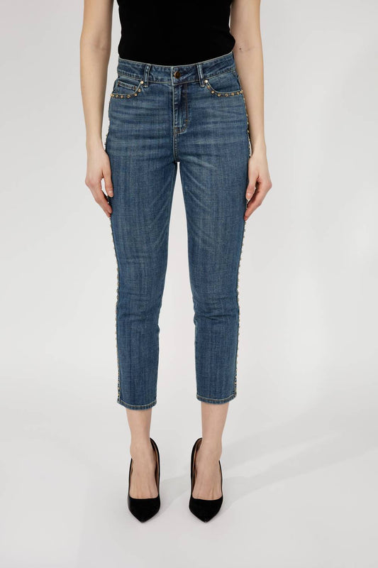 Frank Lyman - High-waisted Cropped Jeans