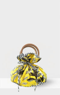 BEYOND by Vera Women's Bella Bucket Bag in monet s garden yellow - women's bag