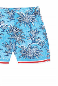 Orlebar Brown - Boy's Beachwear Russell Palm Border Shorts