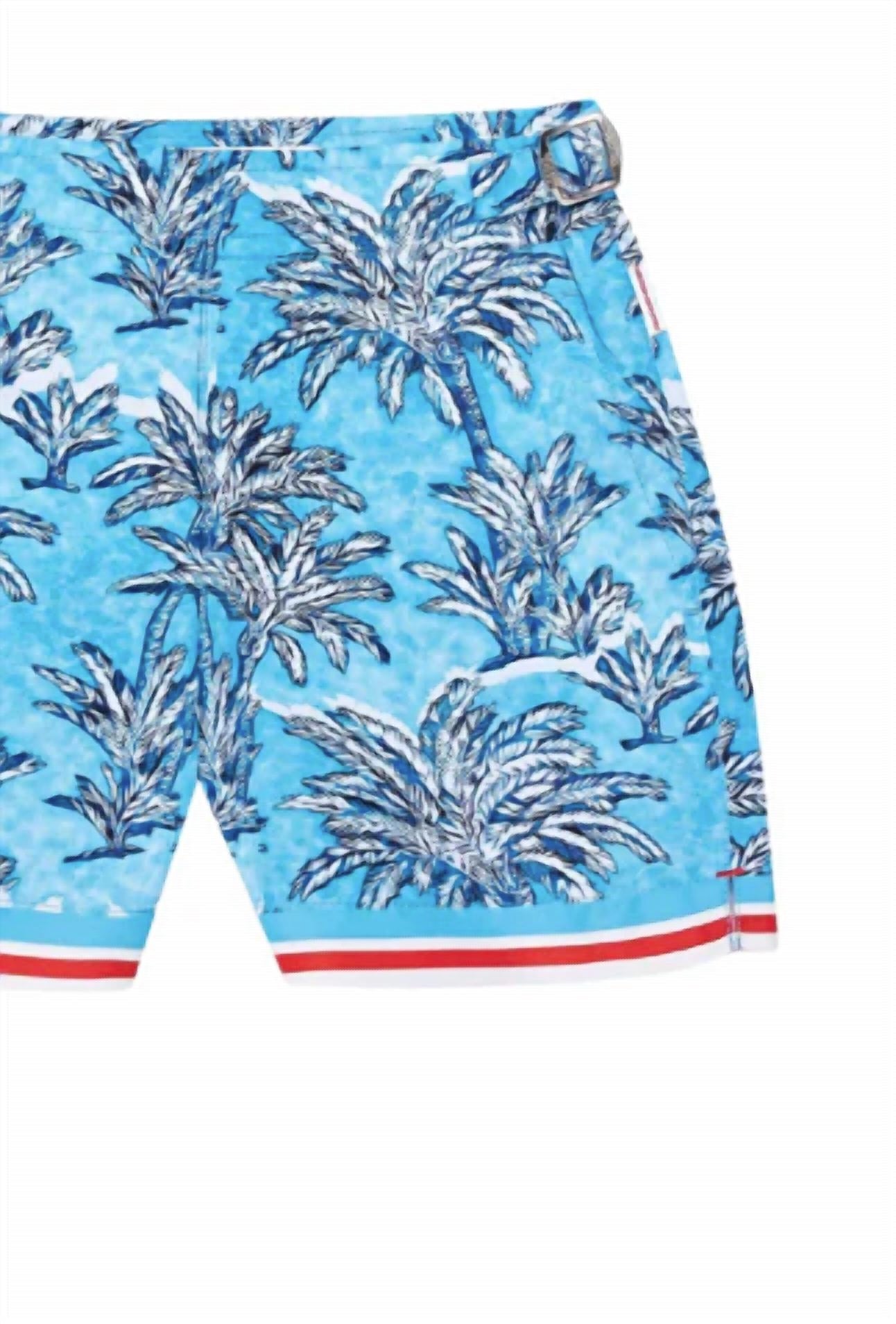 Orlebar Brown - Boy's Beachwear Russell Palm Border Shorts