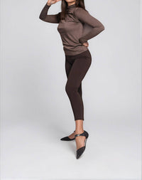 Buki Take-out Turtleneck Shirt in charcoal grey - women's long sleeve top - view 4
