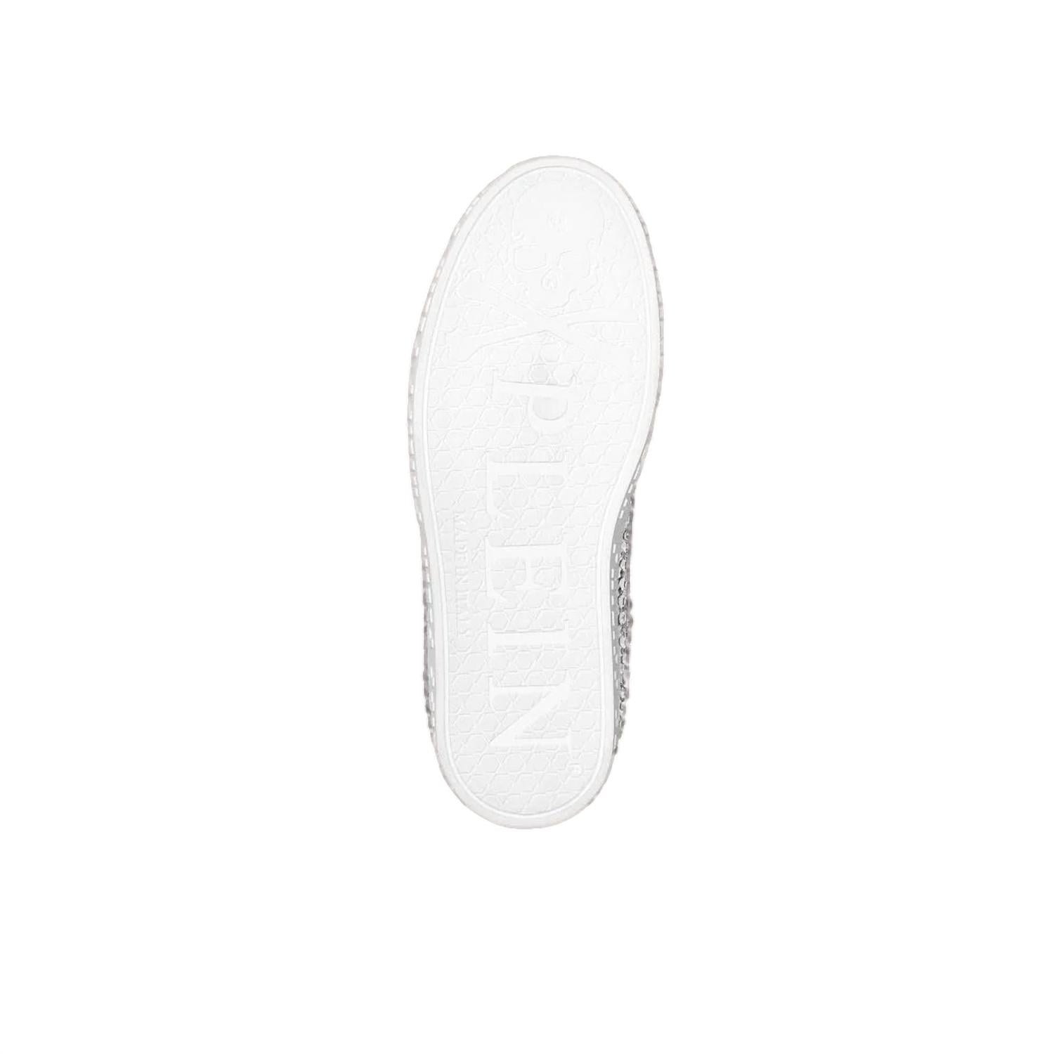 Philipp Plein - Women's Leather Lo-top Full Stones Sneakers