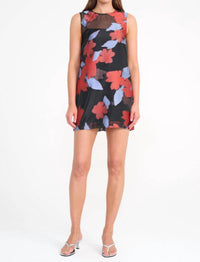 STAUD Brea Dress in night garden - women's dress