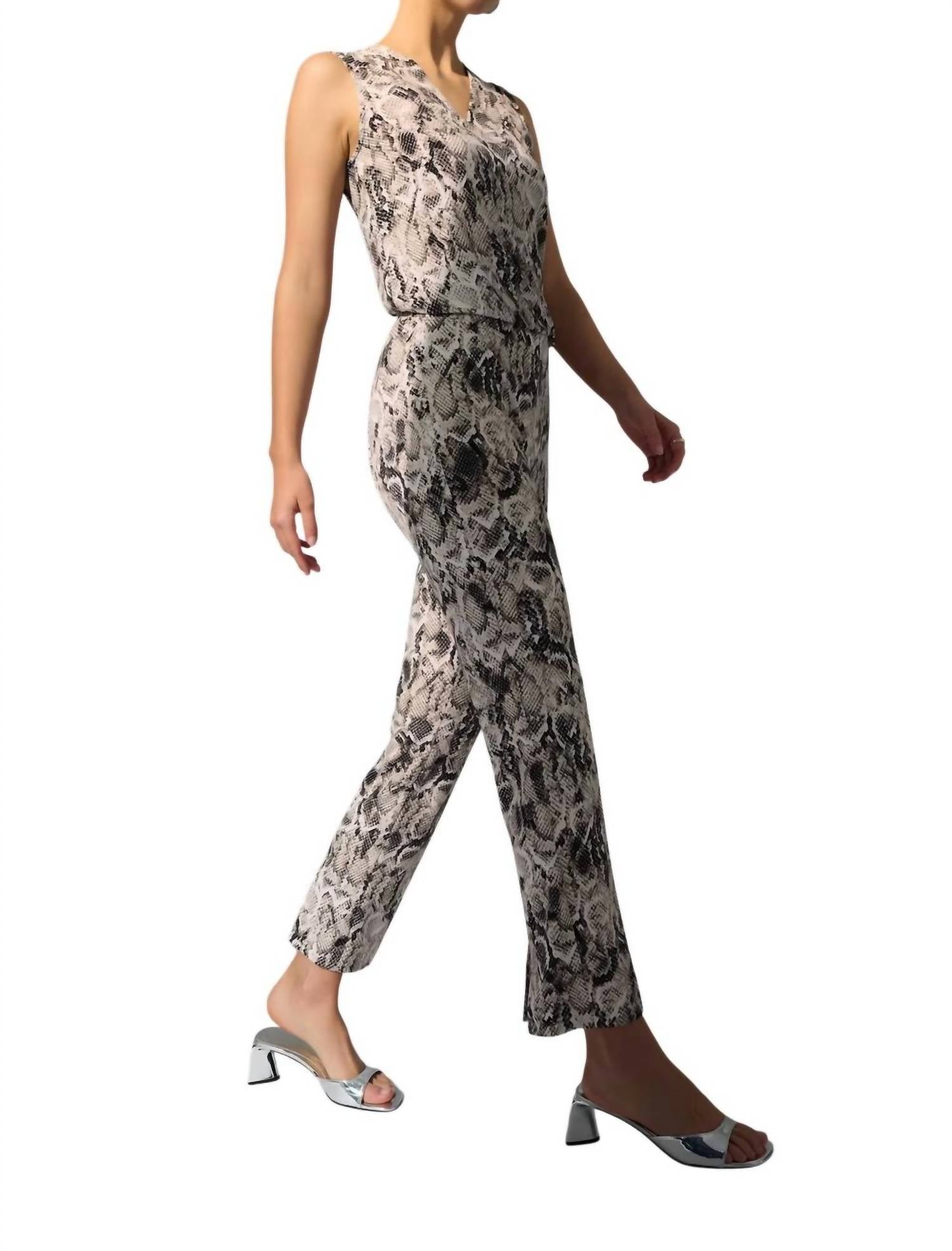 Joseph Ribkoff - Snake Print Slim Trousers