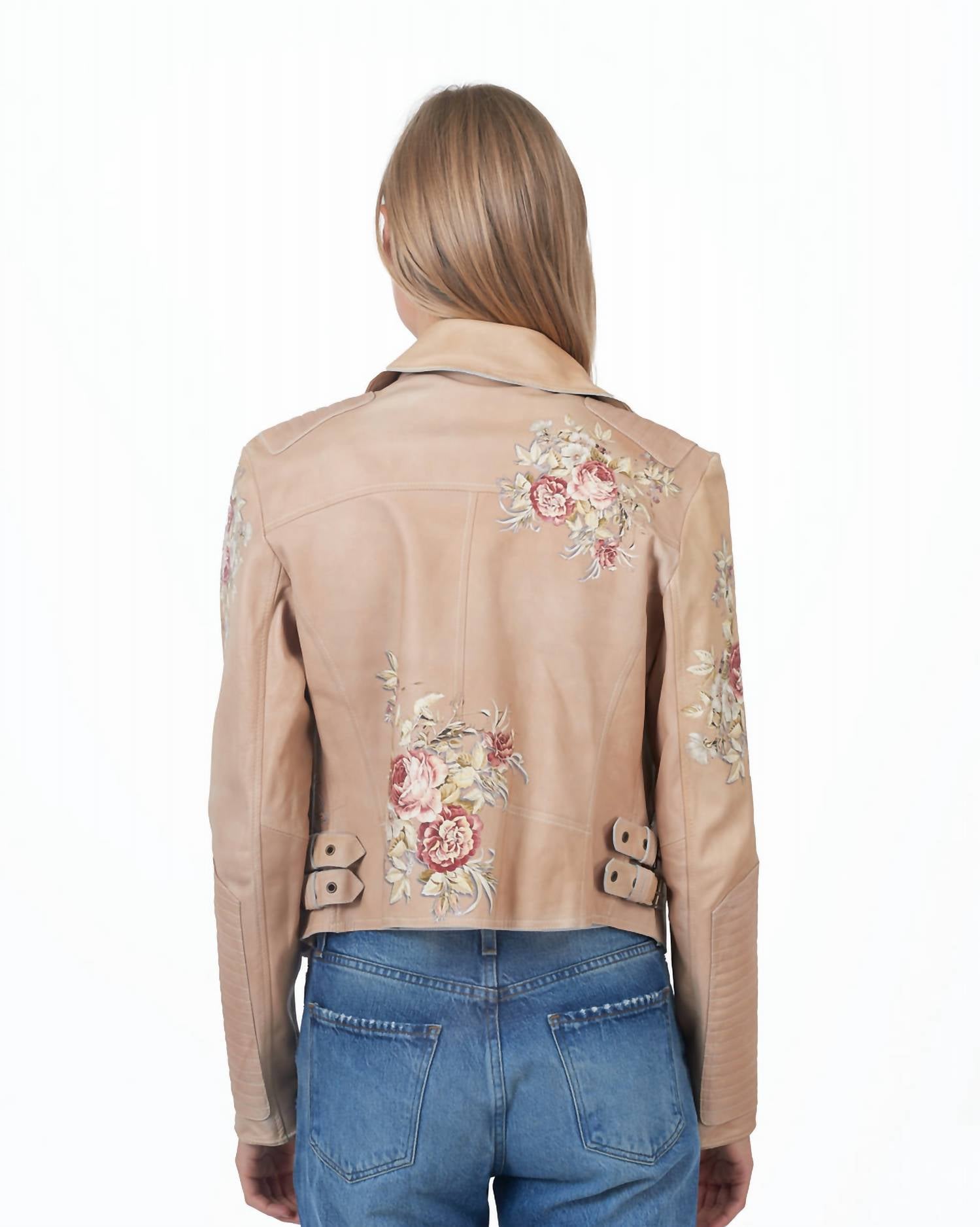 Harley Floral Leather Jacket