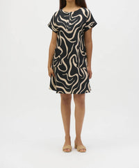 Joseph Ribkoff - Abstract Print A-line Dress
