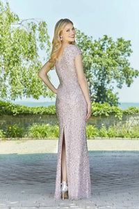 Morilee - Allover Beaded Net Evening Gown