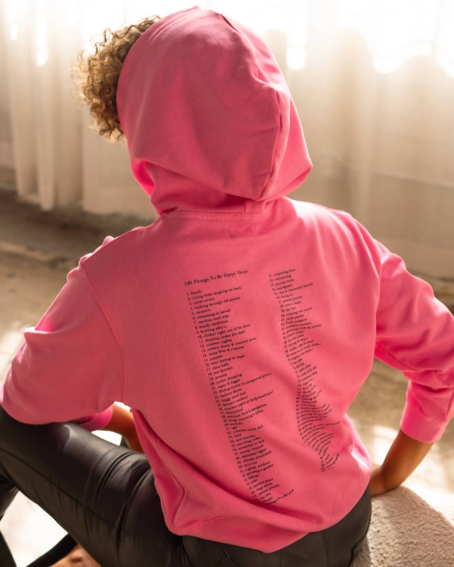 Care Tucker - Hendrix Hoodie 100 Things Happy