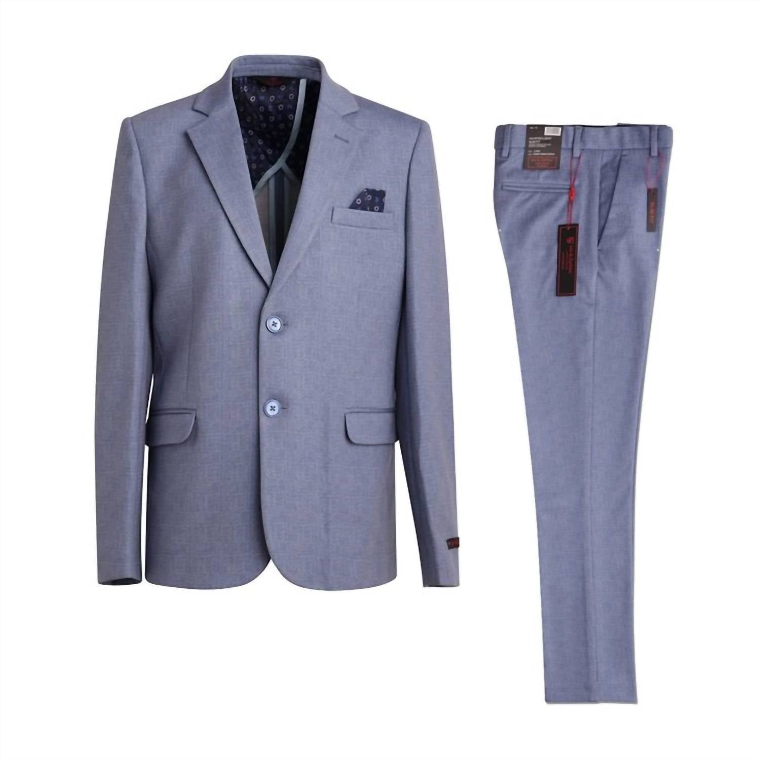 Leo & Zachary - Kid's Basket Weave Stretch Suit