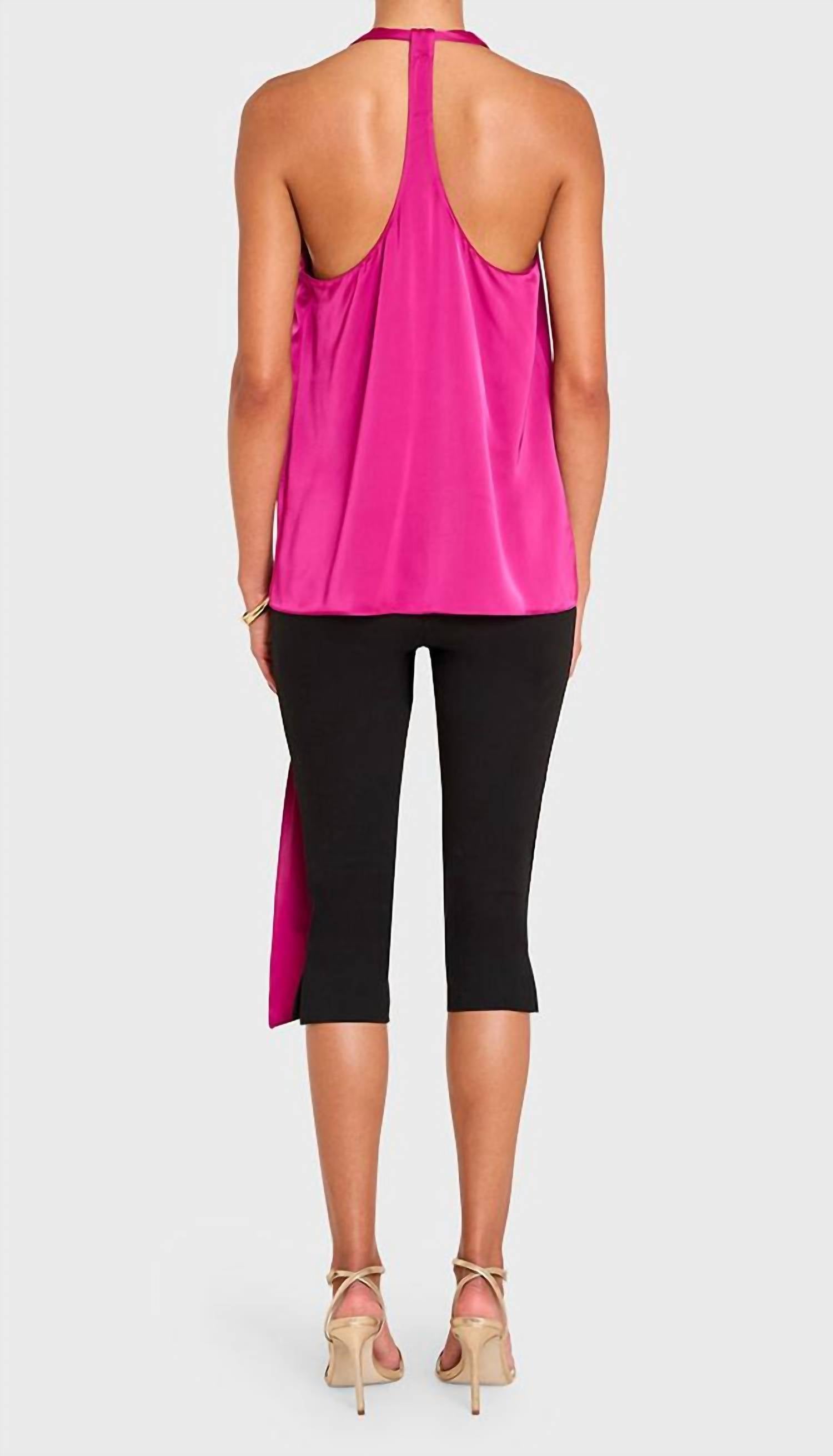 Amanda Uprichard Sonya Top in juneberry - women's t-shirt - alternate view