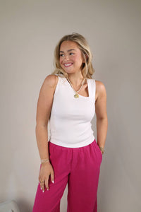 Sundry - Women's Asymmetrical Strap Tank Top