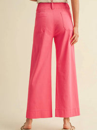 &Merci - High Waist Cropped Wide Leg Pants